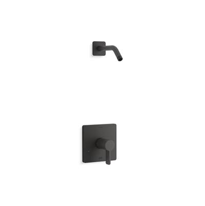 Kohler Parallel Rite-temp Shower Trim Kit, Without Showerhead - Matte Black