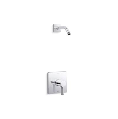 Kohler Parallel Rite-temp Shower Trim Kit, Without Showerhead - Polished Chrome