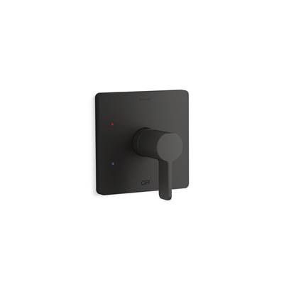 Kohler Parallel Rite-temp Shower Valve Trim - Matte Black