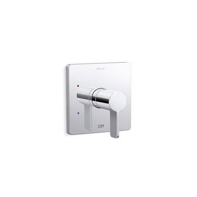 Kohler Parallel Rite-temp Shower Valve Trim - Polished Chrome
