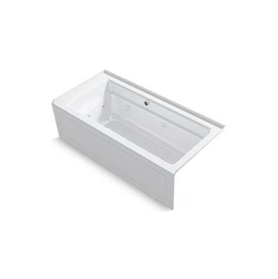 Archer 66'' x 32'' alcove Heated BubbleMassageE air bath and whirlpool, right drain