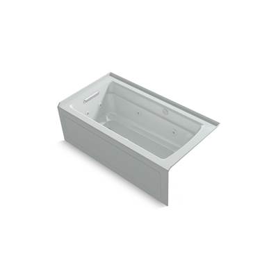 Archer 60'' x 32'' alcove Heated BubbleMassageE air bath and whirlpool, left drain