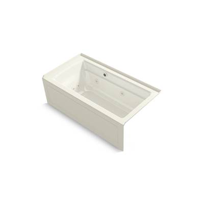 Archer 60'' x 32'' alcove Heated BubbleMassageE air bath and whirlpool, right drain