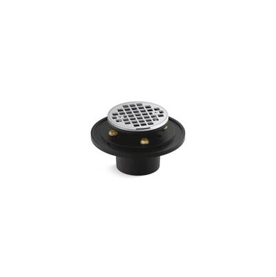 Clearflo Round brass tile-in shower drain