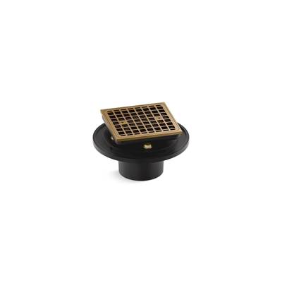 Clearflo Square brass tile-in shower drain