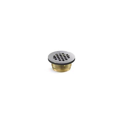 Kohler Round brass shower receptor drain - Polished Stainless