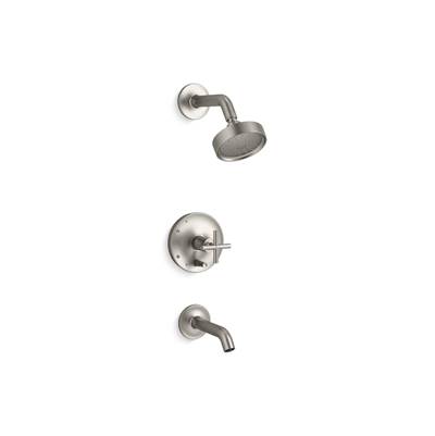 Kohler Purist Rite-temp Bath and Shower Trim Kit with Push-button Diverter and Cross Handle, 1.75...