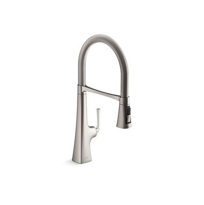 Graze Semi-professional kitchen sink faucet with three-function sprayhead - Vibrant Stainless