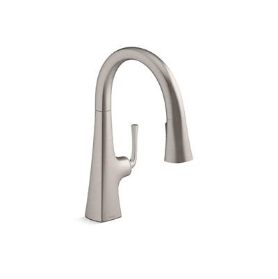 Graze Pull-down kitchen sink faucet with three-function sprayhead - Vibrant Stainless
