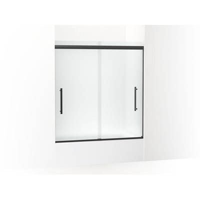Kohler Pleat Frameless Sliding Bath Door, 63-9/16'' H X 54-5/8 - 59-5/8'' W, with 5/16'' Thick...