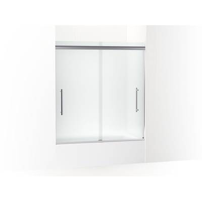 Kohler Pleat Frameless Sliding Bath Door, 63-9/16'' H X 54-5/8 - 59-5/8'' W, with 5/16'' Thick...
