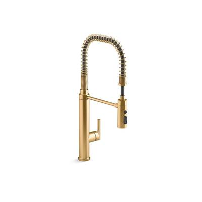 Kohler | Purist | Retractable Faucet - Vibrant Brushed Moderne Brass