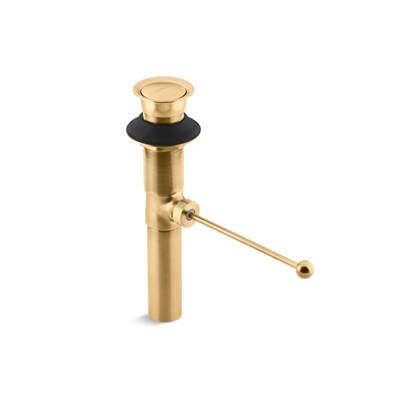 Kohler Premier Pop-up Drain, Exposed, Without Overflow - Vibrant Brushed Moderne Brass