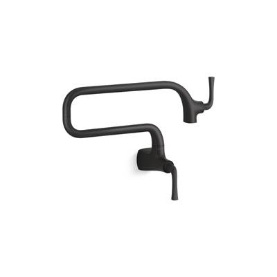Graze Wall-mount pot filler - Matte Black