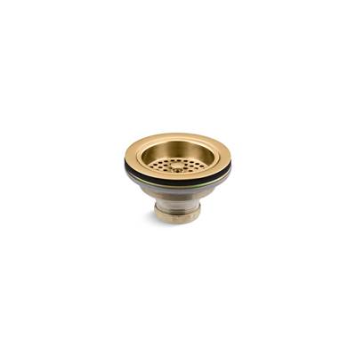 Duostrainer Sink drain and strainer basket, less tailpiece - Vibrant Brushed Moderne Brass