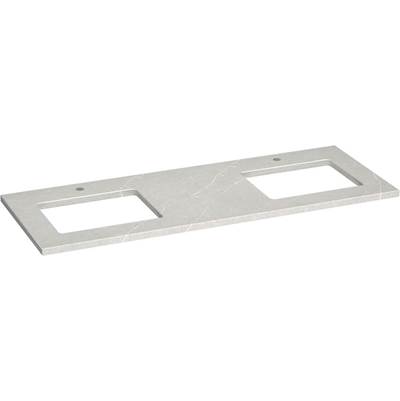 Kohler Silestone Quartz 61-in Vanity Top with Double Rectangle Cutouts