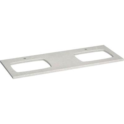 Kohler Silestone Quartz 61-in Vanity Top with Double Carillon Rectangle Cutouts