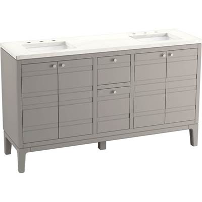 Helst 60-in bathroom vanity set - Mohair Grey