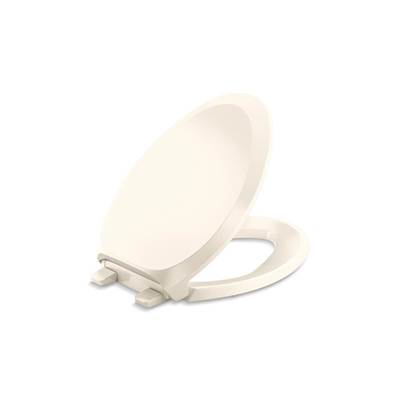 French Curve Ready Latch Quiet-Close Elongated Toilet Seat - Almond