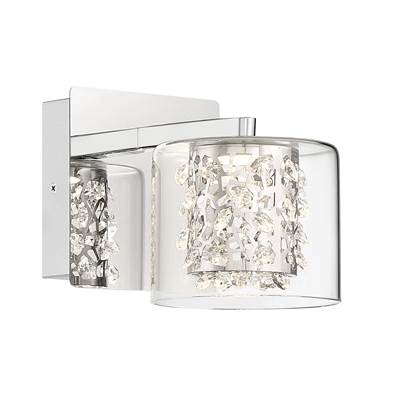 George Kovacs Wild Gems 1-Light LED Bath Vanity in Chrome