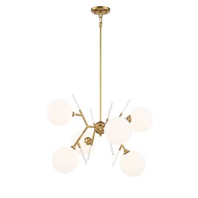 George Kovacs Polares 6-Light Chandelier in Honey Gold