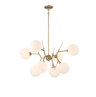 George Kovacs Polares 8-Light Chandelier in Honey Gold