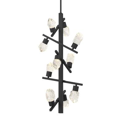 George Kovacs Kosmyc 10 Light LED Foyer Pendant in Sand Black