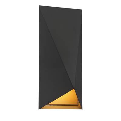 George Kovacs Peekaboo 12W LED Indoor/Outdoor Wall Sconce in Sand Coal Sand Gold