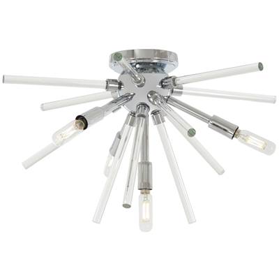 George Kovacs Spiked Flush Mount in Chrome