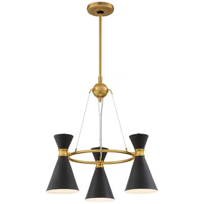 George Kovacs Conic 3-Light Mini Chandelier in Honey Gold