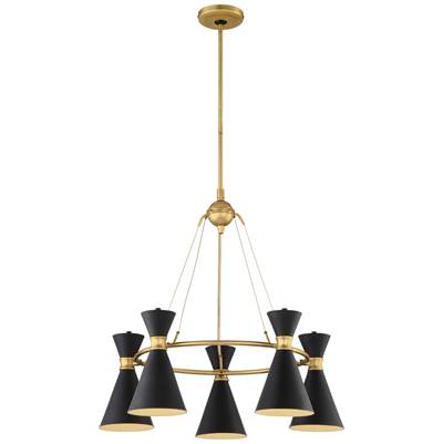 George Kovacs Conic 5-Light Chandelier in Honey Gold