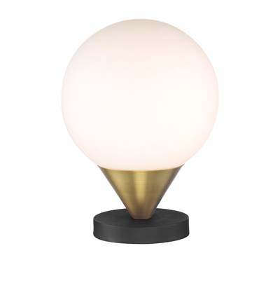 George Kovacs Alluria 1 Light Steel and Glass Table Lamp in Weathered Black Autumn Gold