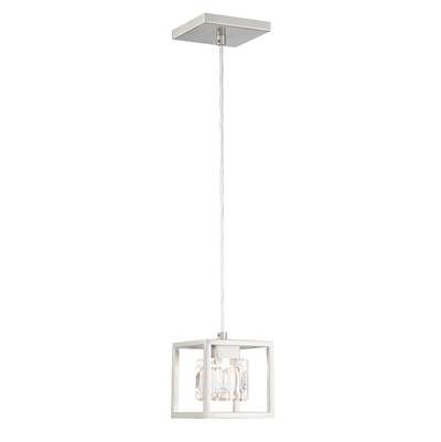 George Kovacs San Marin 1-Light LED Mini Pendant in Brushed Nickel
