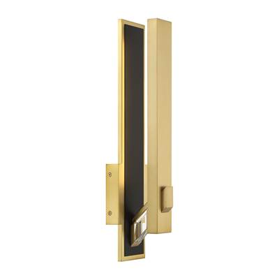 George Kovacs Sauvity 18W LED Wall Sconce in Soft Brass Coal