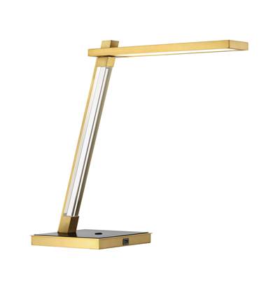 George Kovacs Sauvity Table Lamp in Soft Brass Coal