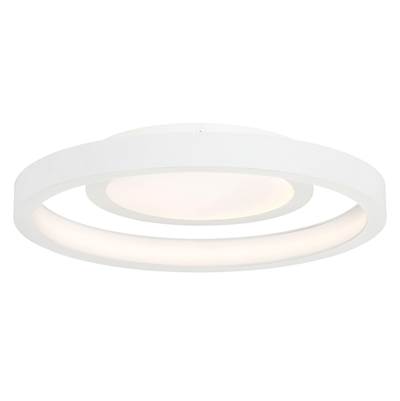 George Kovacs Knock Out LED Flush Mount in White