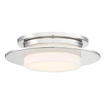 George Kovacs Press Flush Mount Light in Polished Nickel