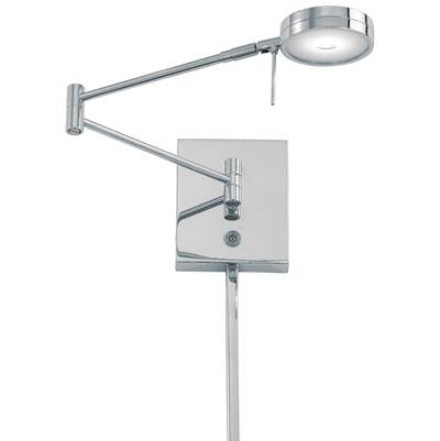 George Kovacs George'S Reading Room LED Swing Arm Wall Lamp - 1-Light in Chrome