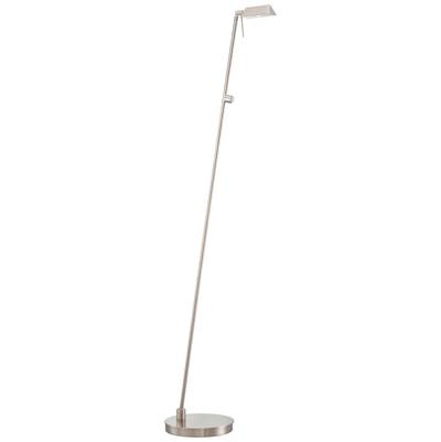 George Kovacs George's Reading Room Floor Lamp in Brushed Nickel