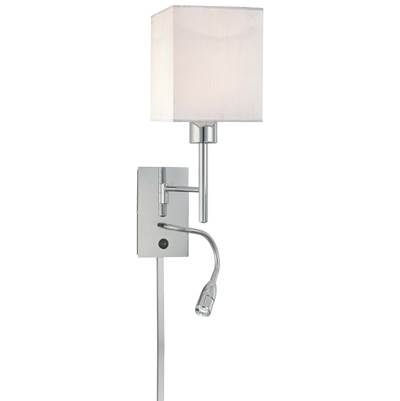 George Kovacs George's Reading Room Swing Arm Wall Lamp - 1-Light - Led Reading Lamp in Chrome