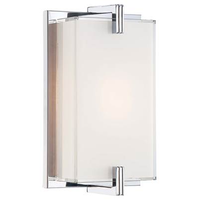 George Kovacs Cubism 1-Light Wall Sconce in Chrome