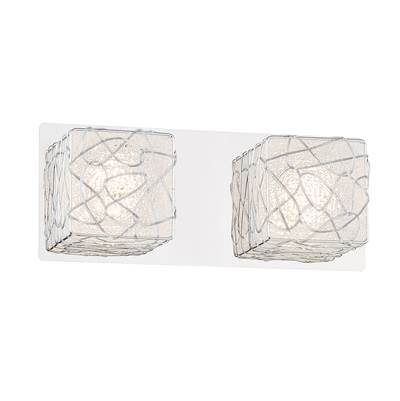 George Kovacs Livewire Two-Light LED Bath Vanity in Chrome