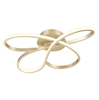 George Kovacs Astor By Robin Baron Flush Mount Light in Soft Gold