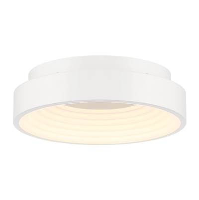 George Kovacs Conc Flush Mount Light - 15" in White