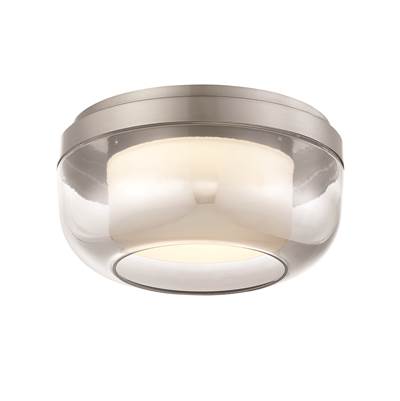 George Kovacs First Encounter Flush Mount Light in Brushed Nickel