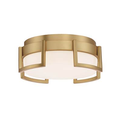 George Kovacs Bezel Set Flush Mount Light in Honey Gold