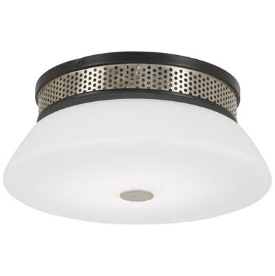 George Kovacs Tauten Flush Mount Light - 1 Light in Coal Brushed Nickel