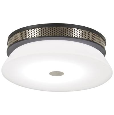 George Kovacs Tauten Flush Mount Light - 1 Light in Coal Brushed Nickel