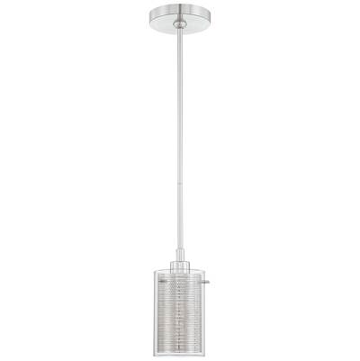 George Kovacs Grid 1-Light Mini Pendant in Chrome