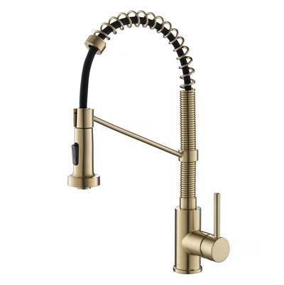 Kraus Bolden® Pull-Down Kitchen Faucet - 2-Function Single Handle - 1.8 GPM in Spot Free Antique Champagne Bronze